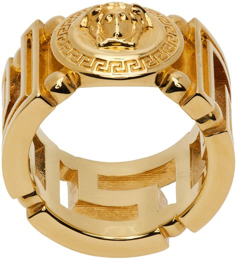 versace löwenkopf ring|versace ringen.